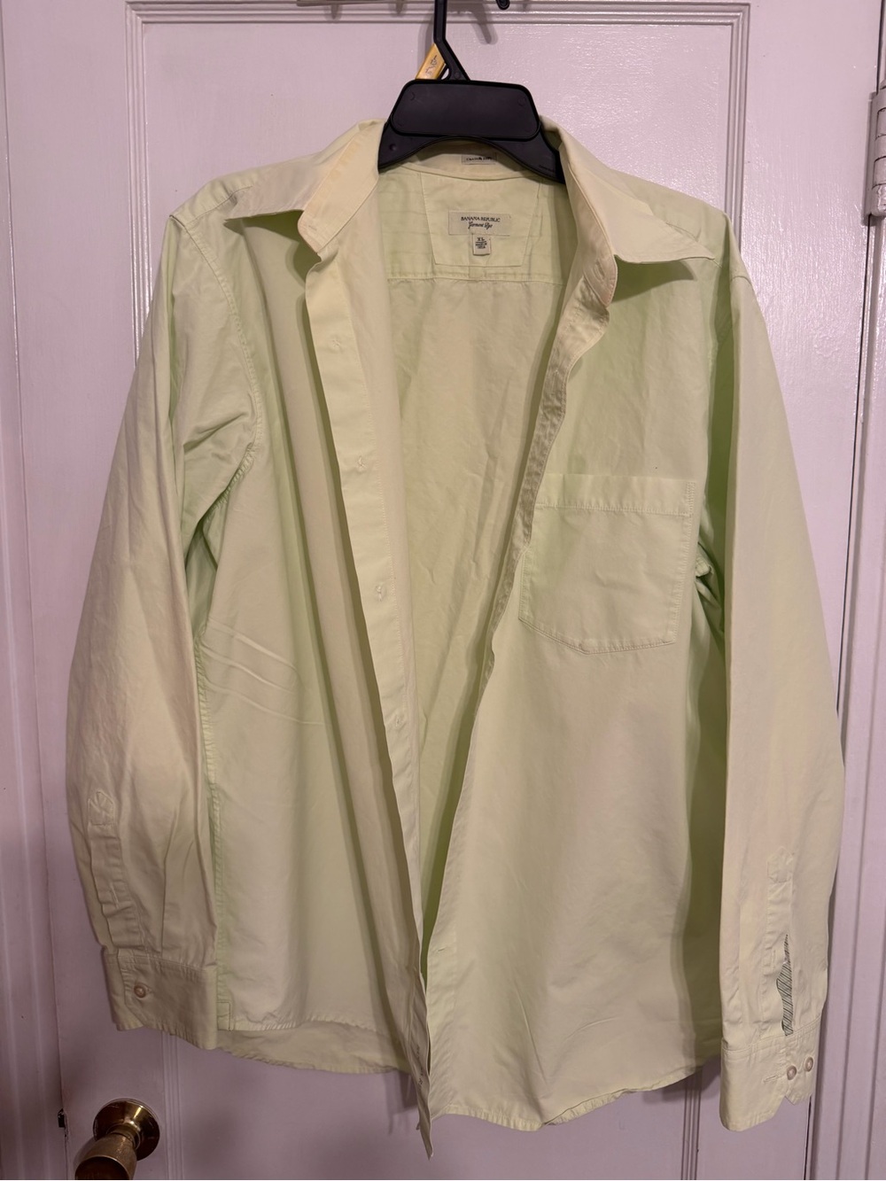 Banana Republic Pale Lime Shirt Jacket